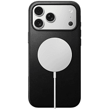 Чехол-накладка Nomad Modern Leather Case для iPhone 17 Pro, кожа, черный - 2