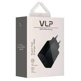 Зарядное устройство сетевое VLP Super Fast Charger, 45Вт, черный - 3