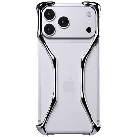 Чехол-накладка YNOT Shell для iPhone 17 Pro Max, авиационная сталь, серебристый - 0