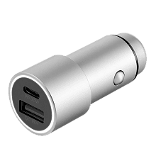 Зарядное устройство автомобильное uBear Ride Pro, 48Вт, серый - 1