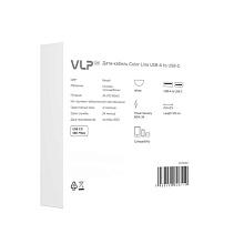 Кабель VLP LITE Color Line USB-C / USB-A, 60Вт 1м, белый - 2