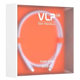 Кабель VLP LITE Color Line USB-C / USB-C, 60Вт 1м, белый - 3