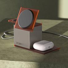 Зарядное устройство беспроводное VLP NEO Qi2.2, Apple Watch, 15Вт, серый - 3