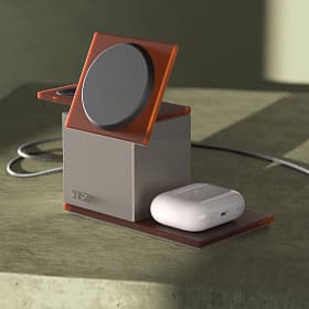 Зарядное устройство беспроводное VLP NEO Qi2.2, Apple Watch, 15Вт, серый - 3