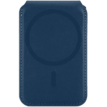 Кардхолдер uBear Fold MagSafe, экокожа, синий - 1