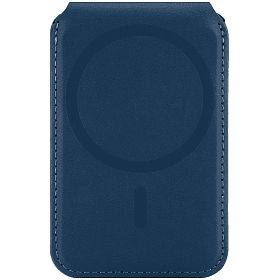Кардхолдер uBear Fold MagSafe, экокожа, синий - 1