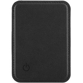 Кардхолдер uBear Split Find My MagSafe, экокожа, черный - 1