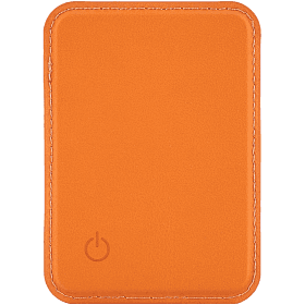 Кардхолдер uBear Split Find My MagSafe, экокожа, оранжевый - 1
