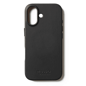 Чехол-накладка Mujjo Leather для iPhone 17, кожа, черный - 0