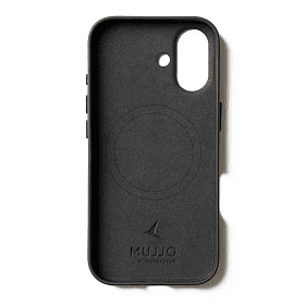 Чехол-накладка Mujjo Leather для iPhone 17, кожа, черный - 3