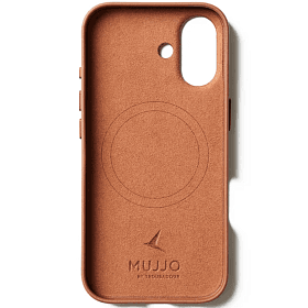 Чехол-накладка Mujjo Leather для iPhone 17, кожа, песочный - 3