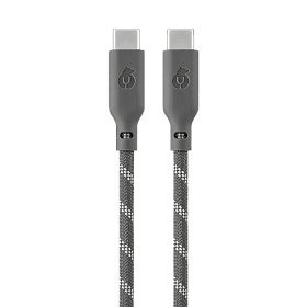 Кабель uBear Trend Cable USB-C / USB-C, 60Вт 1,2м, серый - 0