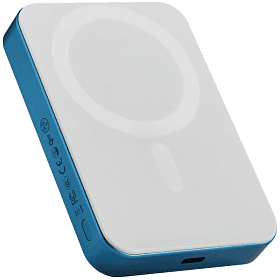 Внешний аккумулятор c БЗУ Pitaka Power Bank Qi2 10000 мАч, синий - 3