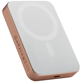 Внешний аккумулятор c БЗУ Pitaka Power Bank Qi2 10000 мАч, коричневый - 3