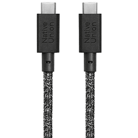 Кабель Native Union BELT CABLE USB-C / USB-C, 100Вт 3м, серый космос - 1