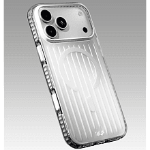 Чехол-накладка VLP Pulse Case для iPhone 18 Pro, пластик/термополиуретан, серебристый - 3