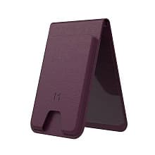 Кардхолдер Magssory Geotag Magnetic Find My Flip Wallet MagSafe, экокожа, бургунди - 2