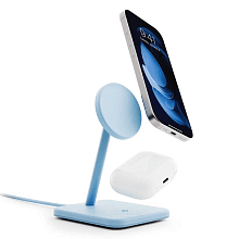 Зарядное устройство беспроводное Twelve South HiRise 2 Deluxe, 15Вт, синий - 1