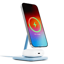 Зарядное устройство беспроводное Twelve South HiRise 2 Deluxe, 15Вт, синий - 2